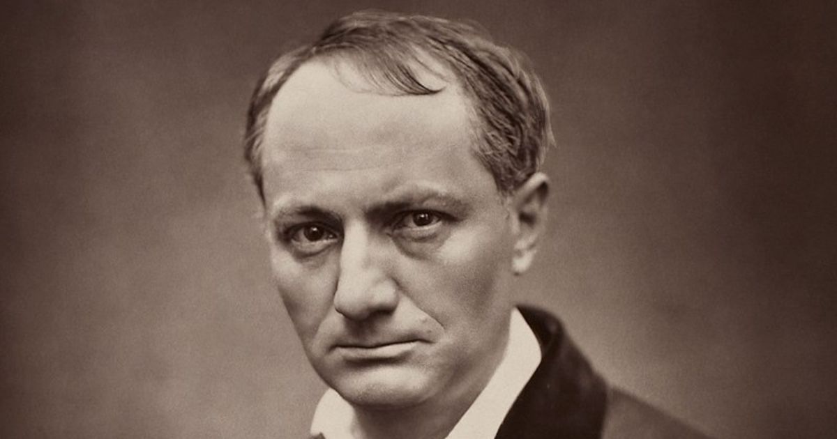Portrait de Charles Baudelaire, poète du 19ème siècle