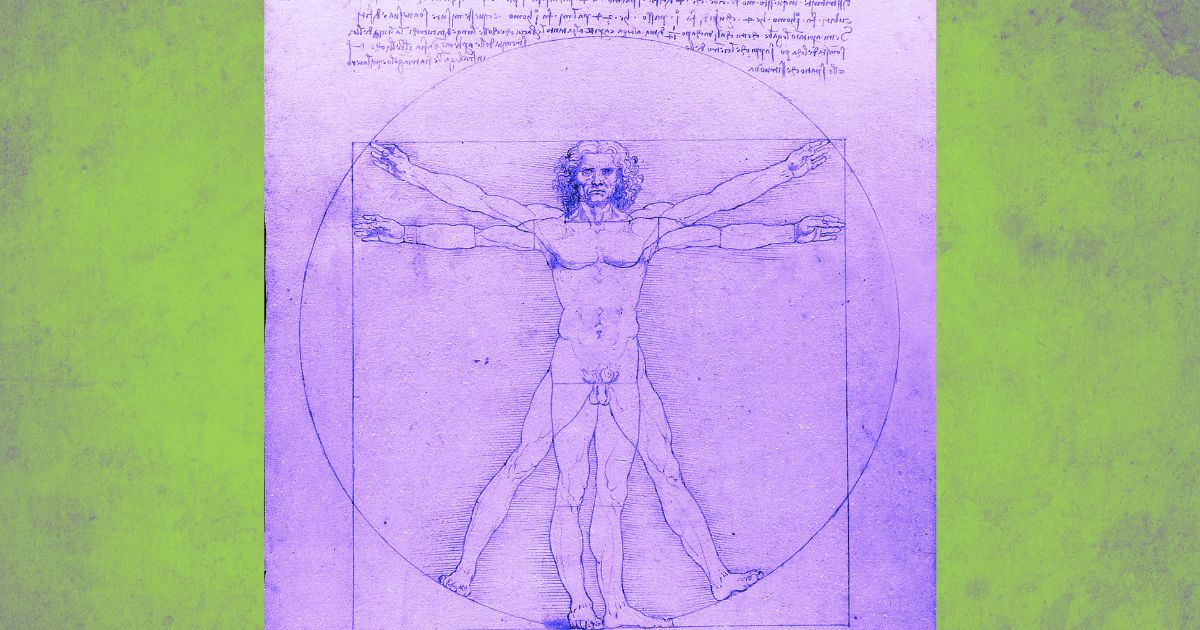 L'Homme de Vitruve, dessin de Léonard de Vinci