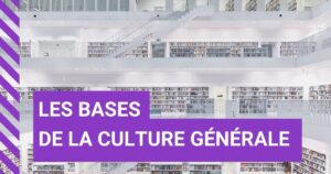 Bibliothèque publique géante pour illustrer ce qu'il faut savoir en culture générale