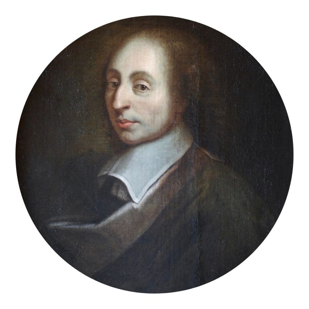 Portrait de Blaise Pascal, auteur, mathématicien, inventeur et théologien