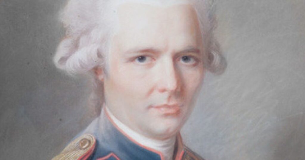 Portrait de Laclos, auteur du roman épistolaire "Les liaisons dangereuses"