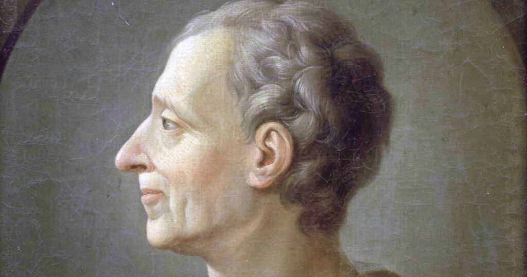 Portrait de Montesquieu, penseur majeur de la littérature du 18ème siècle