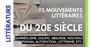 Image en avant de l'article "Mouvements littéraires du 20ème siècle