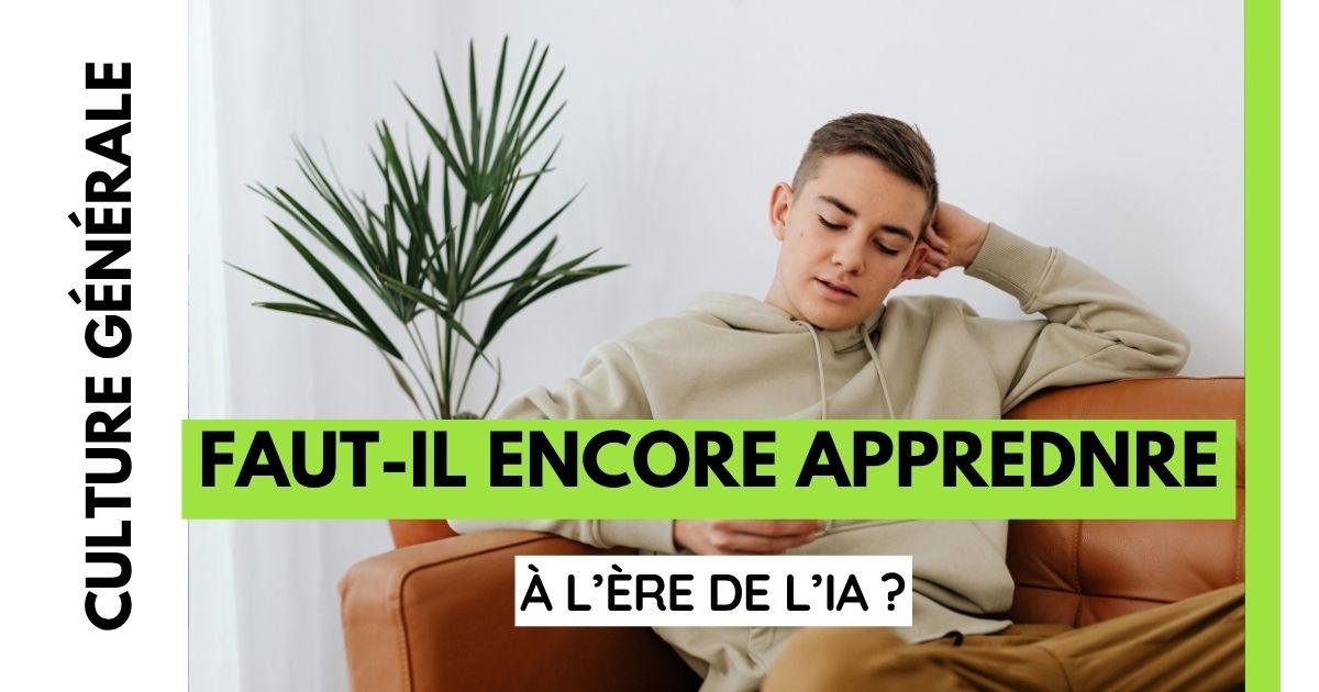 Couverture de l'article : faut-il encore apprendre à l'ère de l'IA