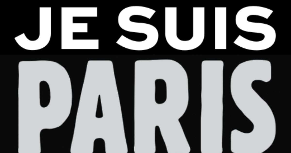 Visuel « Je suis Paris », slogan de solidarité apparu après les attentats du 13 novembre 2015