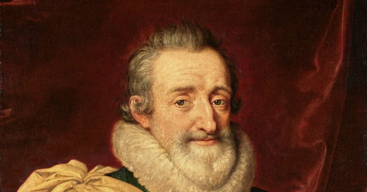 Portrait de Henri IV dont est issu la dynastie royale des Bourbons