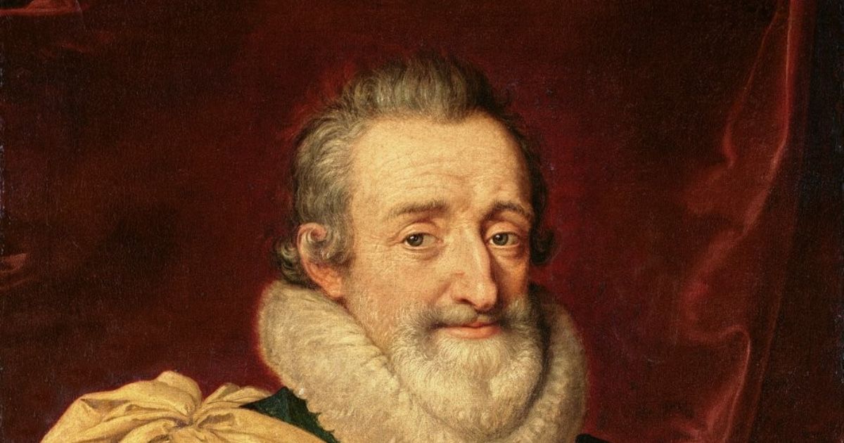 Portrait de Henri IV, prince protestant qui signa l'Edit de Nantes