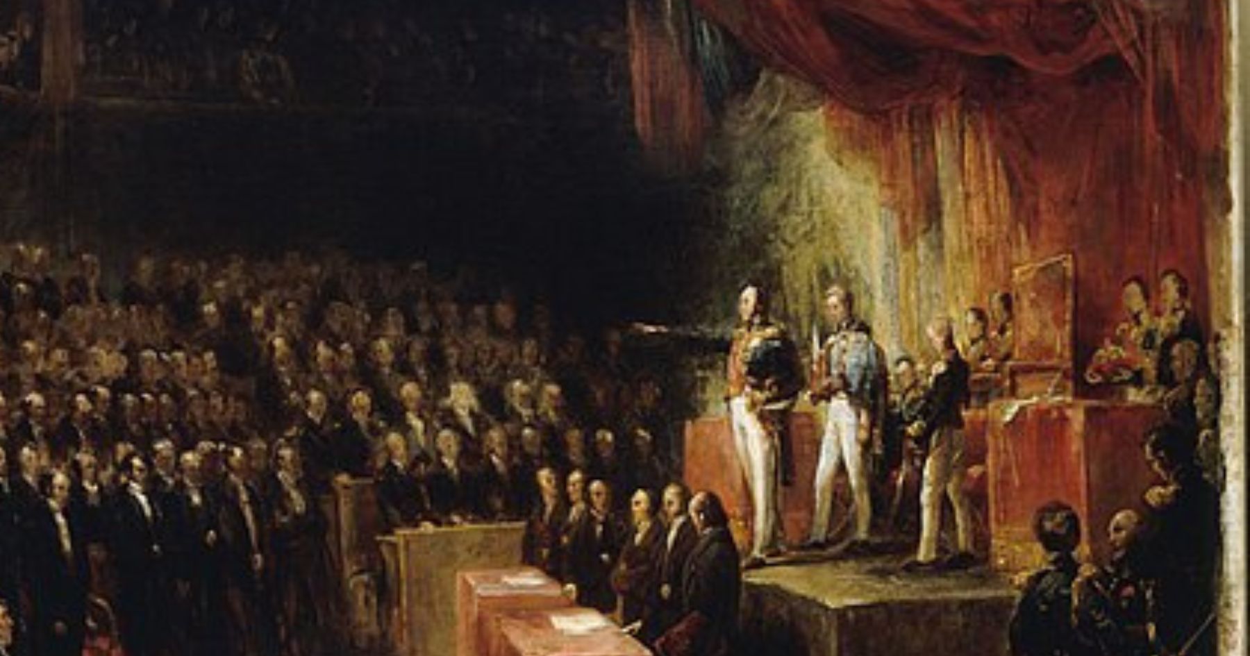 Louis-Philippe Ier, roi des Français, prête serment devant les Chambres
